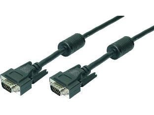 LogiLink CV0017, 15 m, VGA (D-Sub), VGA (D-Sub), Sort, Hankjønn/hankjønn, RoHS