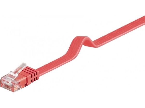 Goobay 96418, 3 m, Cat6, U/UTP (UTP), RJ-45, RJ-45, Rød