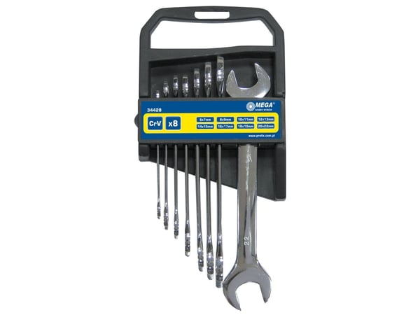 Megasett flatmeisler 6–17 mm 6 deler (34426)