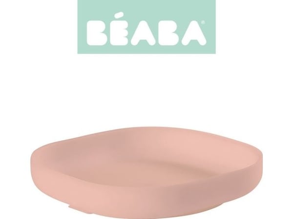 BEABA SILIKONIPOHJATARRA, vaaleanpunainen, vaaleanpunainen