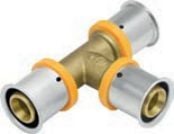 KAN-therm T-stykke lik gjennomføring, press 20 mm (K-041803)