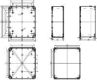 Schneider Electric NSYTBS342912, Väggmonterad rack, 1,16 kg, Grå