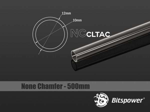 BitsPower Crystal Link Tube 12/10 mm, 500 mm, gjennomsiktig (BP-NCCLT12AC-L500) BitsPower Crystal Link Tube 12/10 mm, 500 mm, gjennomsiktig (BP-NCCLT12AC-L500)