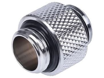 Alphacool 17199, Letkun välikappale, 1/4", Uros/uros, Messinki, Kromi, Kromi