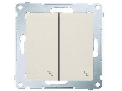 Kontakt-Simon DW6/2.01/41, Muovi, Valkoinen, IP20, IP44, 250 V, 10 A, 75 mm