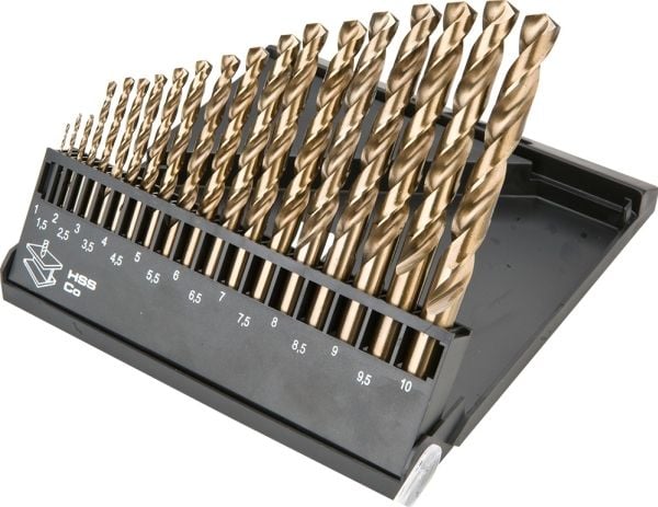 Grafitt Grafittmetallbor, sylindrisk, kobolt 1,5 2 7 4,5 4 5,5 5 1 3 2,5 3,5 6 10 6,5 7,5 8 8,5 9 9,5 mm sett (57H089)