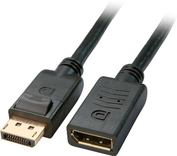 MicroConnect - DisplayPort-forlengelseskabel - DisplayPort (hann) låst til DisplayPort (hunn) - DisplayPort 1.1a - 2 m - støtte for 2560 x 1600 (WQ...