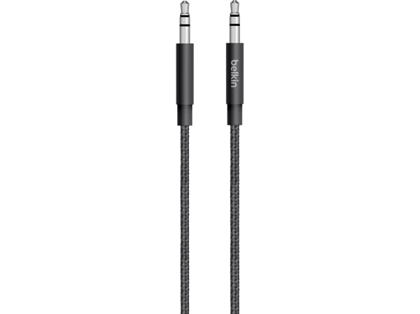 Belkin MIXIT Aux Cable - Lydkabel - mini-phone stereo 3.5 mm hann til mini-phone stereo 3.5 mm hann - 1.22 m - svart