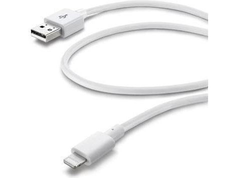 Cellularline 8018080175466, 1,2 m, Lightning, USB A, Hvit, 45 g, 1200 mm