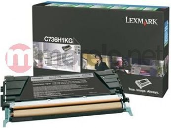 Lexmark original toner svart 12.000 sidor (C736H1KG) för C736dn/dtn/n, X736de, X738de/dte