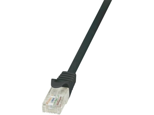 LogiLink EconLine - Koblingskabel - RJ-45 (hann) til RJ-45 (hann) - UTP - CAT 6 - svart