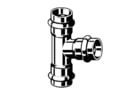 VIEGA Inox tee 42x22x42 mmINOX, rustfri stål, SC-Contur