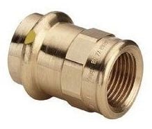 VIEGA Profipress gas overgang ¾"x22mm, af rødgods muffe/muffe, SC-contur