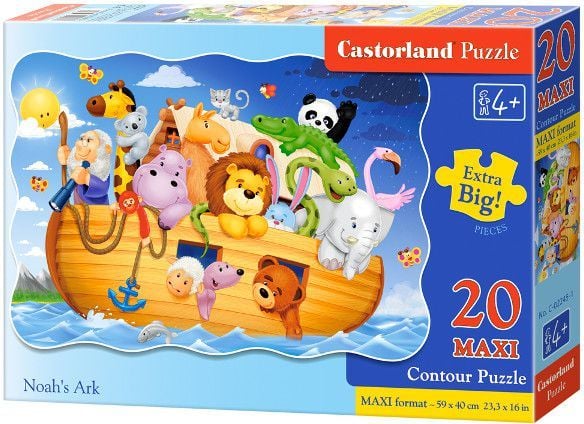 Castorland Noah''s Ark 20 Maxi pcs, 20 stykker, Tegneserier, 4 år