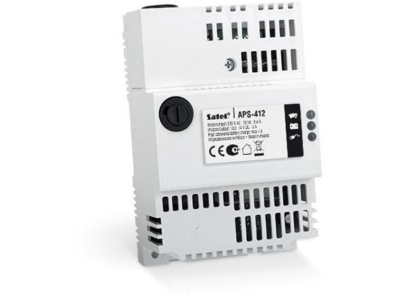 Satel APS-412, 10,5 V, 12 V, 4 A, Ylikuormittaa, Kompakti, Harmaa