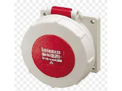 MENNEKES 228A, 5P, Suunnittelu, Ruuvit, Punainen, Valkoinen, IP67, 400 V