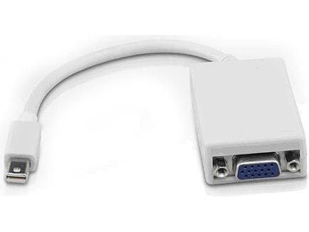 Sharkoon - Video adapter - Mini DisplayPort (hann) til HD-15 (VGA) (hunn) - DisplayPort 1.2 - 15 cm - hvit
