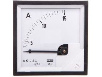 Lumel analog amperemätare 72x72mm 15/5A (EA17N E40800000000)