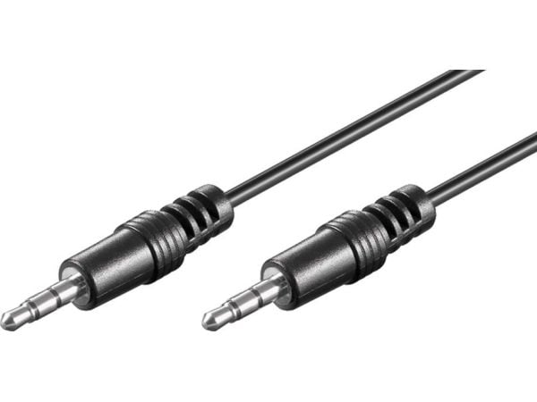 Goobay 51658, 3.5mm, Hankjønn, 3.5mm, Hankjønn, 1,5 m, Sort