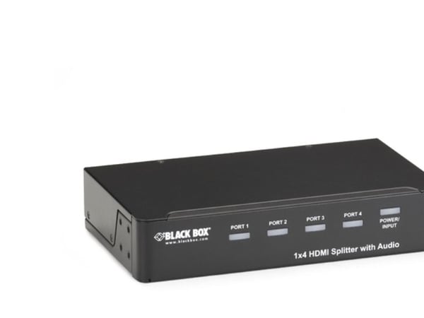 Black Box 1x4 HDMI Splitter - Video/lyd-splitter - 4 x HDMI - stasjonær - for P/N: AC3010A, EVHDMI02T-002M, EVHDMI06-002M, FA790
