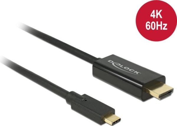 Delock - Ekstern videoadapter - Parade PS171 - USB-C - HDMI - svart - løsvekt