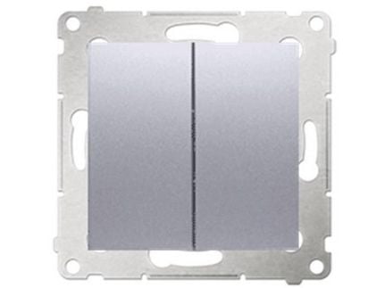 Kontakt-Simon DW6/2.01/43, Muovi, Hopea, IP20, IP44, 250 V, 10 A, 75 mm
