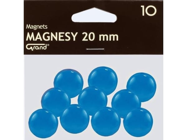 Suuri magneetti 20mm sininen 10kpl GRAND - 189196 Suuri magneetti 20mm sininen 10kpl GRAND - 189196