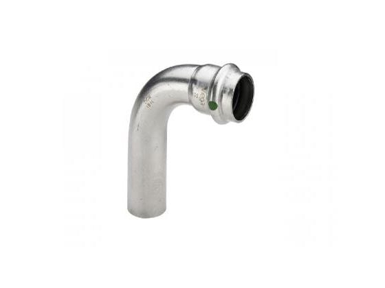 VIEGA Inox bøjning 90 grader 18 mmInox, rustfri stålmuffe/nippel, SC-Contur