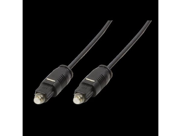 LogiLink Toslink - Toslink, 1.5m, TOSLINK, Hankjønn, TOSLINK, Hankjønn, 1,5 m, Sort