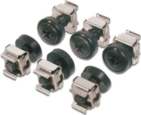 Digitus DN-19 SET - Rackskruer, -mutre og -underlagsskiver - 19" (en pakke 50) - for P/N: DN-19 07U-6/6, DN-19 09U-6/6, DN-19 12U-6/6, DN-19 16U-6/...