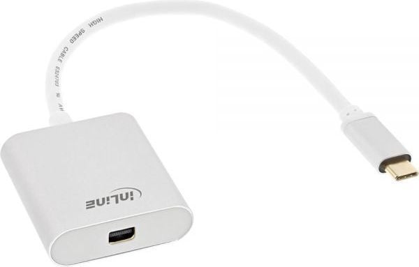 InLine 64105S, 0.2 m, USB Type-C, Mini DisplayPort, uros, naaras, suora, suora