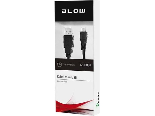 USB-kaapeli Blow USB-A - 1,5 m Musta (66-083#)