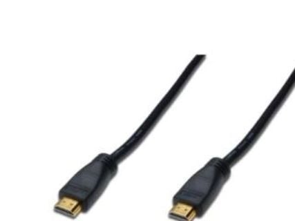 DIGITUS - HDMI-kabel - HDMI hann til HDMI hann - 20 m - dobbeltisolert - svart