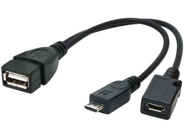 Cablexpert - USB-kaapeli - USB (naaras) - Micro-USB Type B - USB 2.0 OTG - 15 cm - muotoiltu