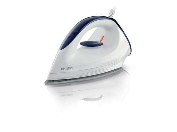Philips GC160/02-kuivasilitysrauta, Kuivasilitys, DynaGlide-pohjalevy, 1,8 m, Valkoinen, 1200 W, 122 mm