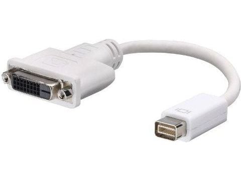 Lindy Mini-DVI to DVI-D Cable, 0,20 m, Mini-DVI, DVI-D, Hvit