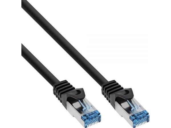 InLine 74814S, 1,5 m, Cat6a, S/FTP (S-STP), RJ-45, RJ-45, Svart