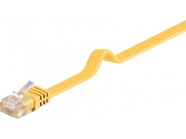 Goobay 96420, 3 m, Cat6, U/UTP (UTP), RJ-45, RJ-45, Keltainen