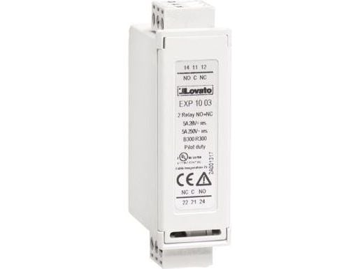 Lovato Electricin laajennusmoduuli, 2 relelähtöä 5A (EXP1003)