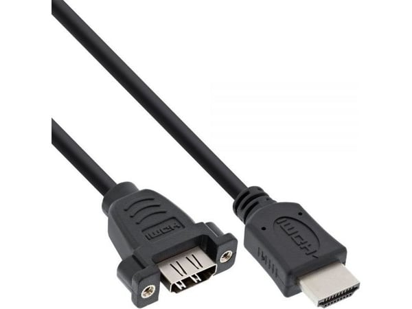 InLine HDMI - HDMI 0,6 m svart (17500B)