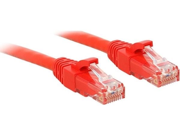 Lindy 48033, 2 m, Cat6, U/UTP (UTP), RJ-45, RJ-45, Rød