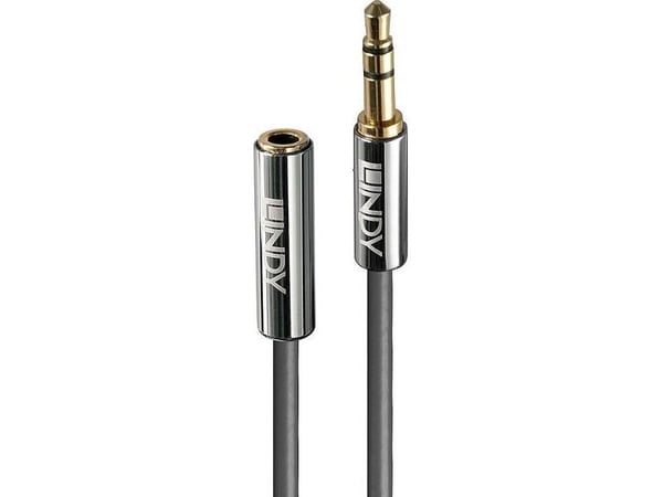 Lindy 35326, 3.5mm, Hankjønn, 3.5mm, Hunkjønn, 0,5 m, Antrasitt