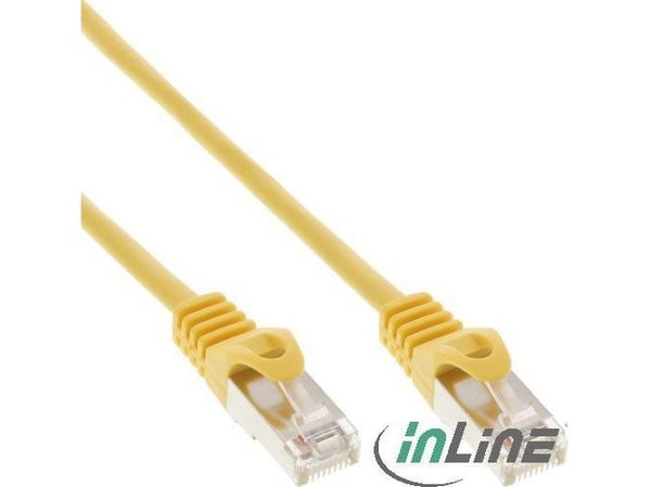 InLine 72550Y, 0,5 m, Cat5e, SF/UTP (S-FTP), keltainen