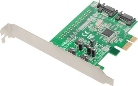 Dawicontrol DC 600e RAID - Lagringskontroller (RAID) - 2 sendere/kanal - SATA-600 Low Profile - 600 MBps - RAID 0, 1, JBOD - PCI Express 2.0 x1 (DC...