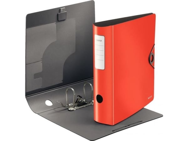 Leitz 180° Active Solid - Hevarmbuefil - bokryggbredde: 80 mm - for A4 - kapasitet: 500 ark - rød
