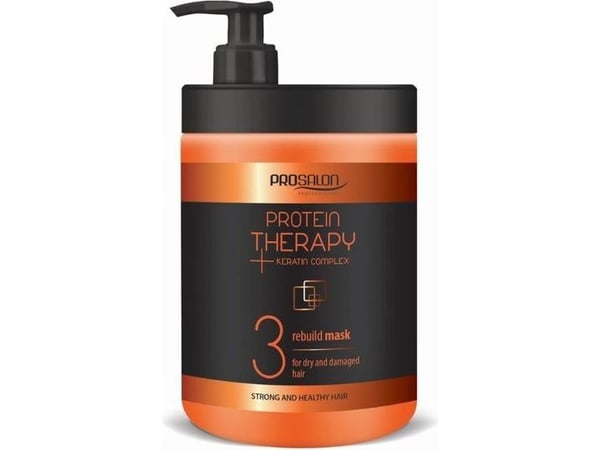 CHANTAL_Prosalon Protein Therapy Keratin Complex 3 Mask For Dry And Damaged Hair Restorative Mask Creatine &amp; Aloe Extract 1000g