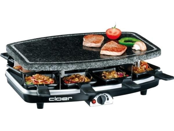 Cloer 6430 - Raclette/kuumakivi - 1,1 kW - musta
