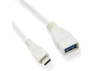 MicroConnect - USB-adapter - USB-type A (hunn) til 24 pin USB-C (hann) - USB 3.2 Gen 1 - 20 cm - hvit