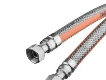 Invena fleksibelt gasslange i PVC-kappe 125 cm