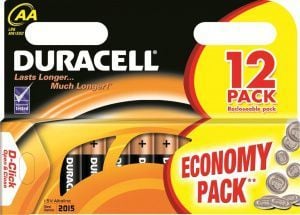 Duracell Economy Pack - Batteri 12 x AA-type - Alkalisk